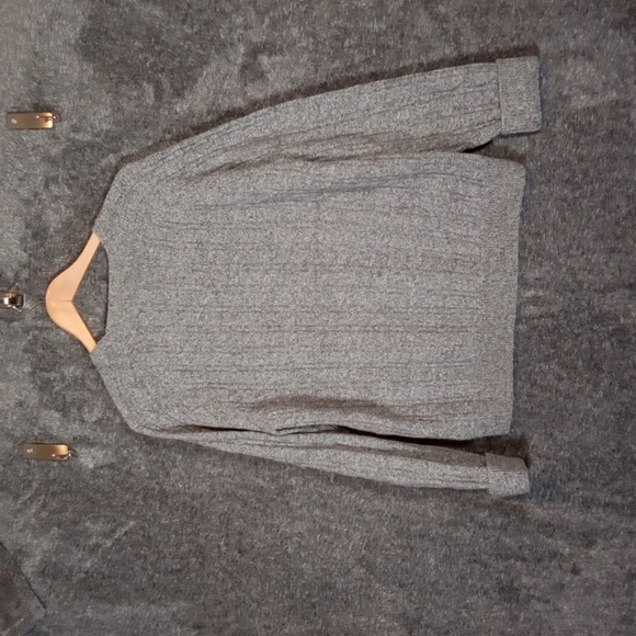 Brooks Brothers Light Gray Crewneck Sweater Wool Blend Long Sleeve Womens Large - Picture 3 of 9